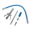 Grease Gun Coupler Kit Extended Locking Set with Adaptor High Pressure Manual Pneumatic Electric
