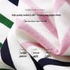 Women's Striped Mulberry Silk Blend Long Sleeve Knit Top