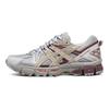 Asics Gel-Kahana 8 Functional Fabric Synthetic Leather Durable Low-Top Casual Trail Running Shoes Women sneaker Gray Red 1012A978-023