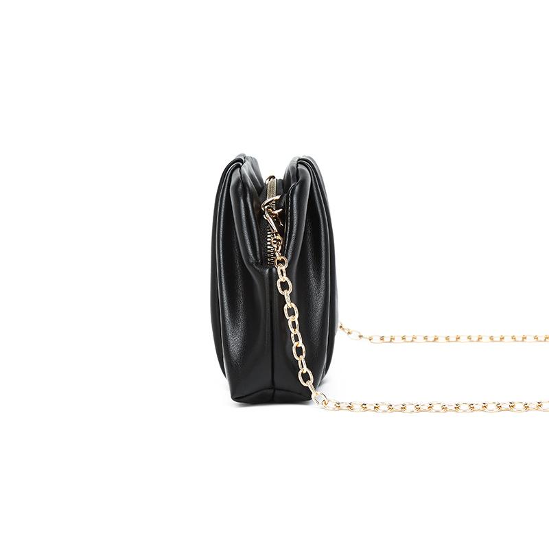 Summer Pleated Cloud Bag Women'S Fashion Portable Small Square Bag Versatile Chain Messenger Bag