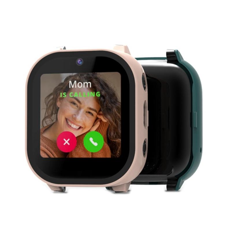 Full Coverage Smartwatch Integrated Tempered Glass PC Screen Protector Hard Sleeve Case Indoor Outdoor Use for JrTrack 3