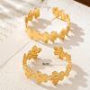 Flower leaf shape C bracelet simple personality trend versatile bracelet