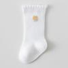 Infant Toddler Cotton Ribbed Knee-High Socks (0-3 Years) - Loose Fit for Spring/Autumn