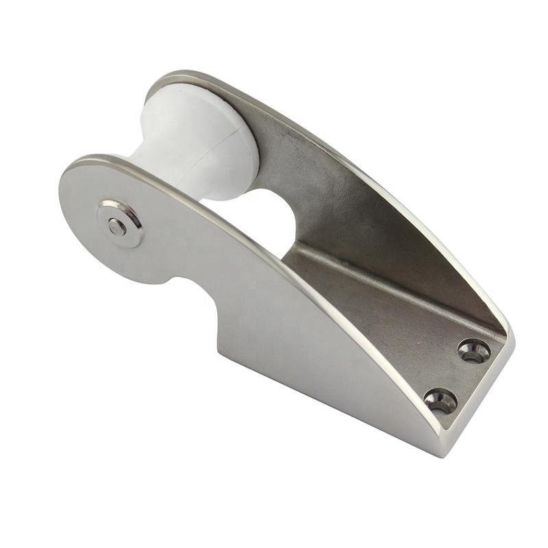 1PCS 316 Stainless Steel Bow Anchor Roller Holder 50X165mm Casting Bow Roller Wheel For Marine Boat Yacht Hardware