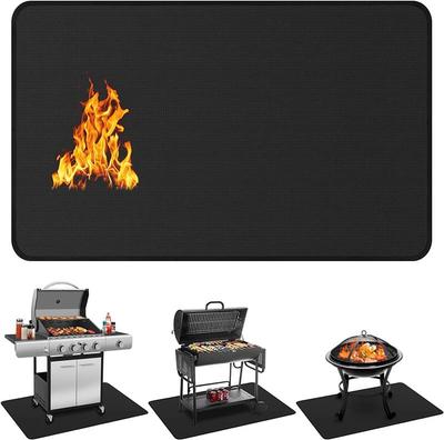 Barbecue POD Mat 128x76CM Stain-resistant Fire-resistant Terrace Lawn Protection