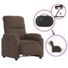Vidaxl Lift Recliner, Brown, Microfiber
