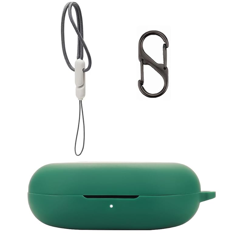 

For SOUNDPEATS Breezy case Protective Cover [SHANCHI] Wireless Earphone Silicone Protective Cover (Includes climbing buckle + strap) Anti-fall,