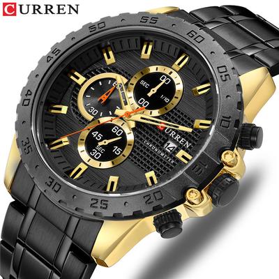 Steel Strap Watch Simple Business Watch Waterproof Large Dial Boys Fashion Watch