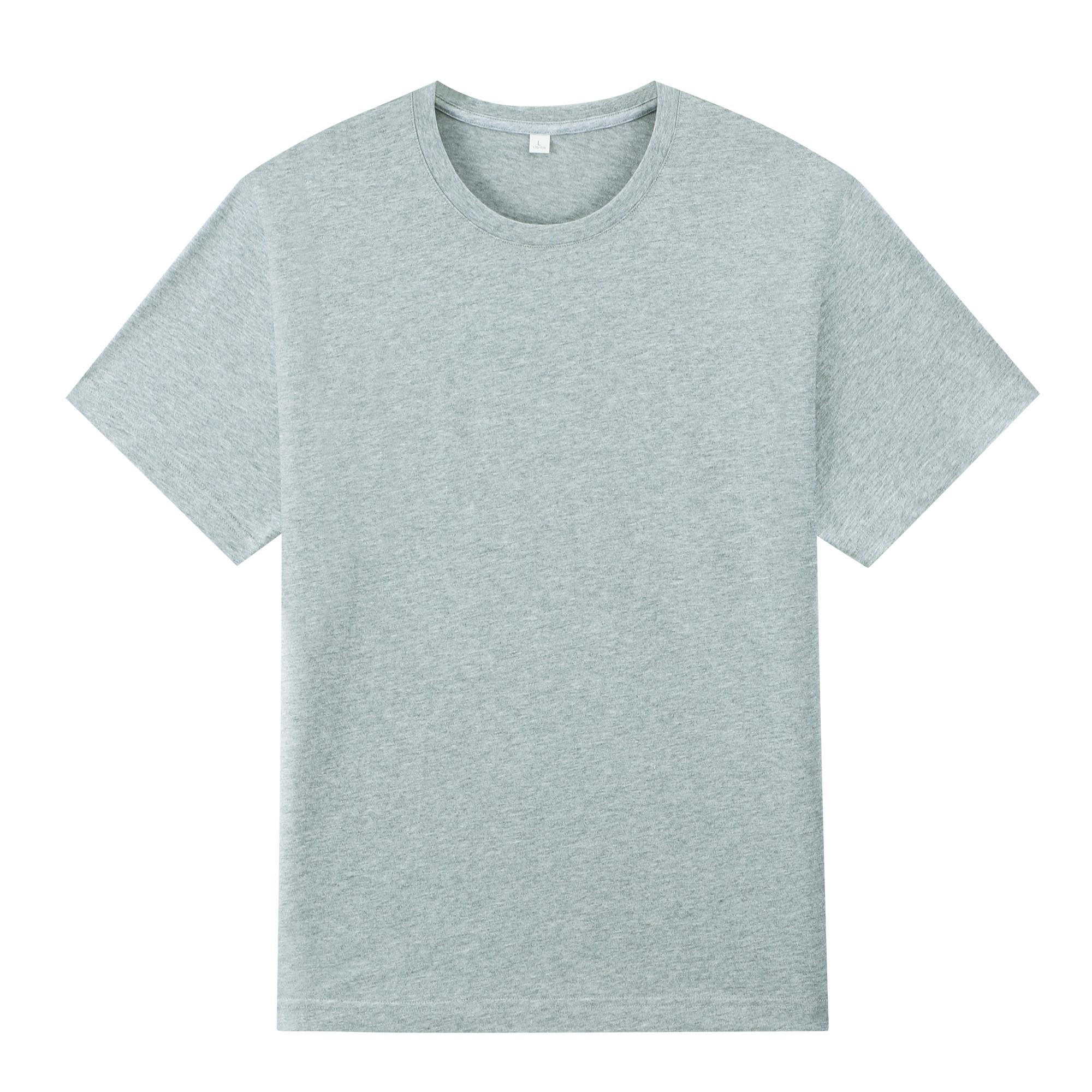 

Футболка з чистої бавовни з круглим вирізом, одноколірна футболка, чорна футболка, біла футболка, дихаюча, м’яка, зручна, прохолодна, вбирає піт 5XL сірий