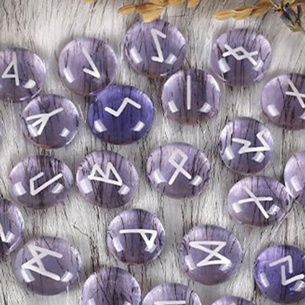 Runes Stones Set Spiritual Divination Tools With Guide Book Natural Stone Runes For Divination Meditation Men Women Boys Girls