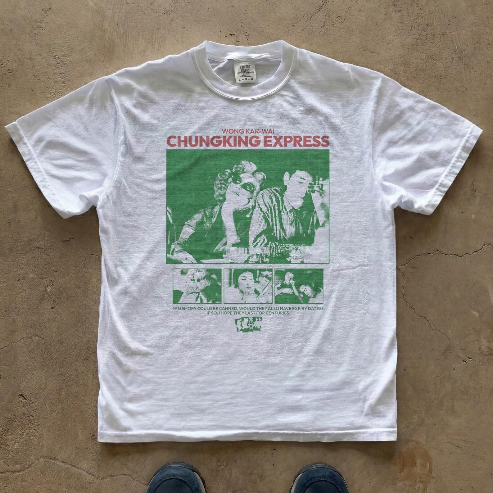 Chungking Express Movie Poster T-Shirt | Retro Hong Kong Cinema, Vintage Distressed Tee L
