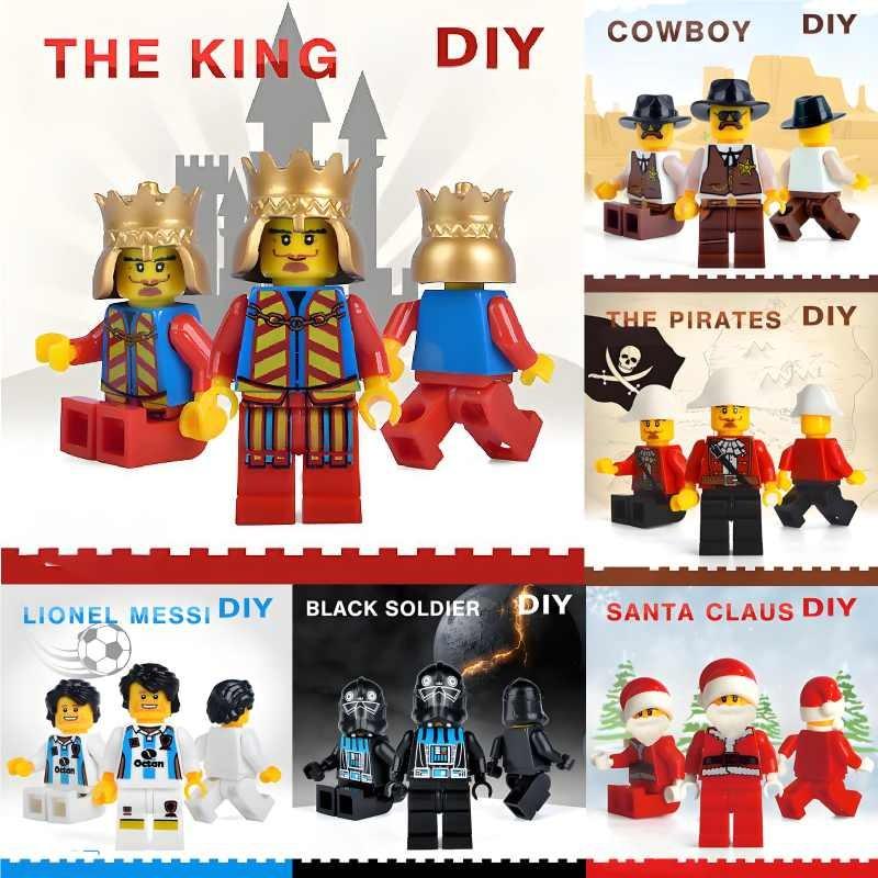 Cowboy Potter Santaclaus Princess Building Blocks Assembly Toys Kids Gift