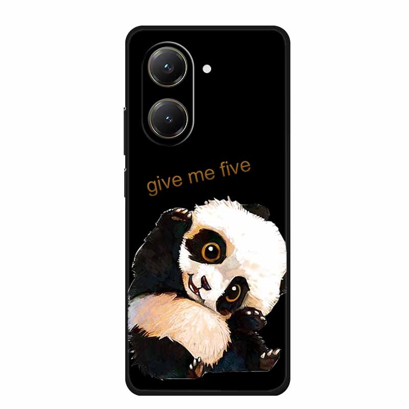 Black Silicone Case For Xiaomi Poco X7 Pro M7 4G Plus Case Cartoon Soft TPU Back Cover For Poco C71 Redmi A5 4G Phone Case C 71