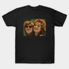 Men Black Print T-shirt Thelma And Louise Series No-Cut Transfer Paper Print Cotton Tshirt