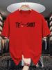 Te Shirt Pun Print Unisexs Crew Neck T Shirt Cartoon Red Tea Cup Letter Graphic Short Sleeve Casual Cotton Trendy Street Tees