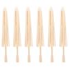 6Pcs Oil Paper Umbrella Frame 12x12inch Wooden Miniature Craft Parasol DIY Wedding Decor Dance Photo Prop Stage Prop