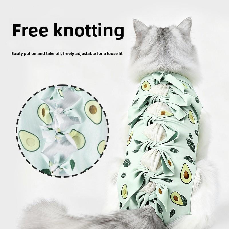Traje Quirúrgico de Esterilización para Gatas, Traje de Destete, Ropa Anti-mordeduras para Gatos