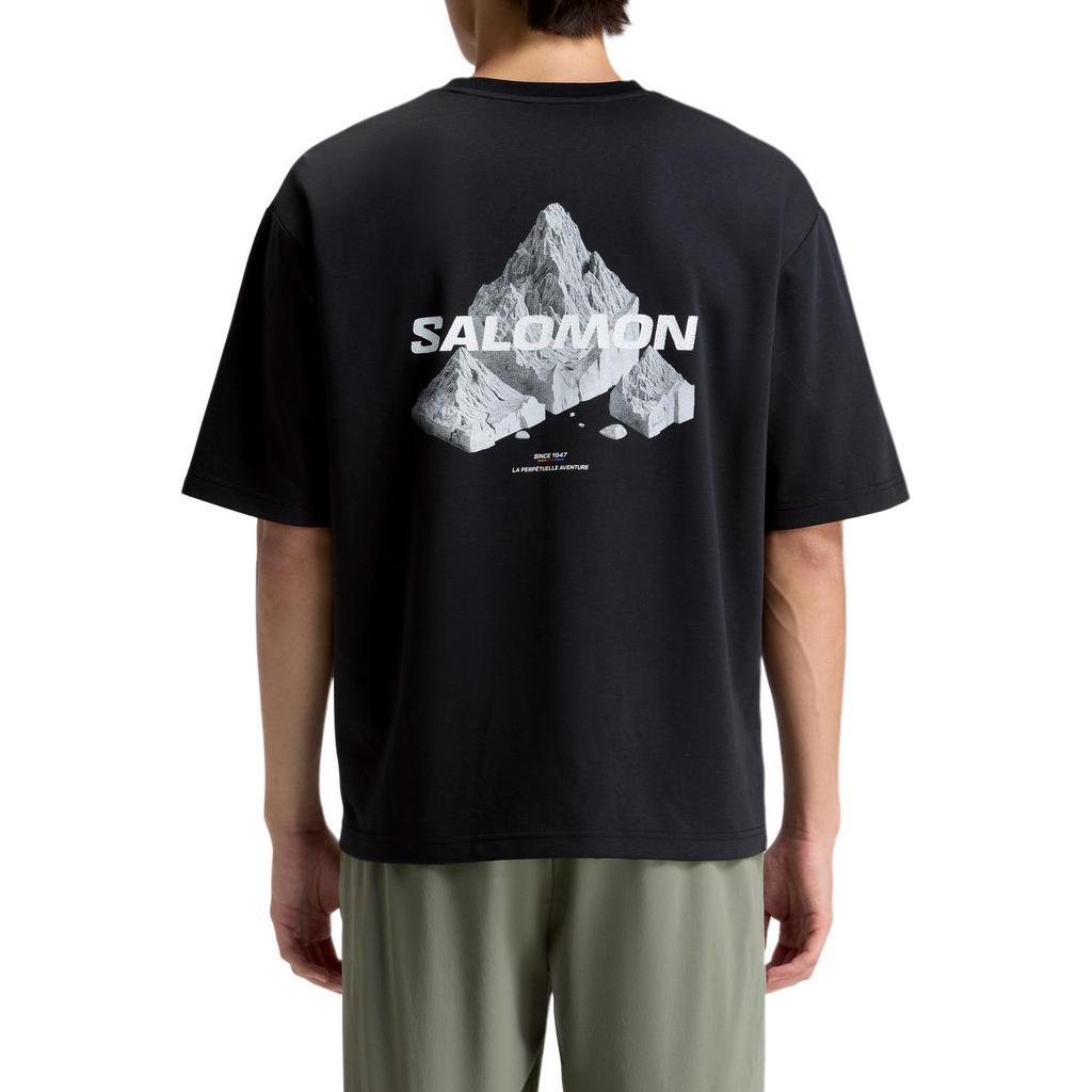SALOMON Pl Od Uv Ss Lightweight Pullover Breathable Printed T-Shirt Unisex Tops LD0150300