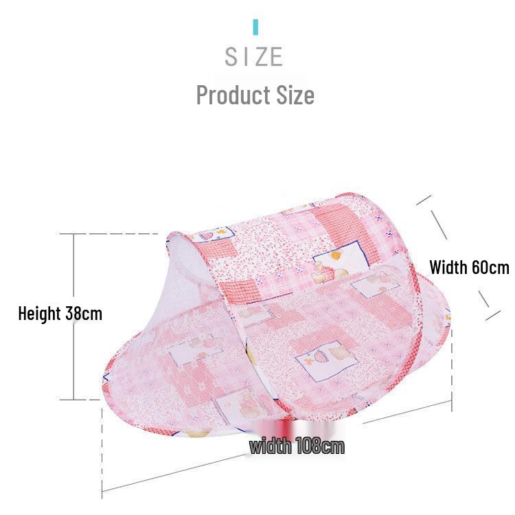 Folding Cartoon Boat-Shaped Mosquito Net for Infants