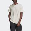 Adidas Originals T Shirts Men's White Crew Neck Moderate Straight Fit (Unisex) T-Shirts HP0443