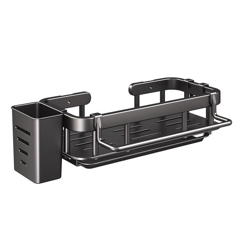 Punch-Free Kitchen Sink Organizer: Multifunctional Dishcloth and Sponge Rack