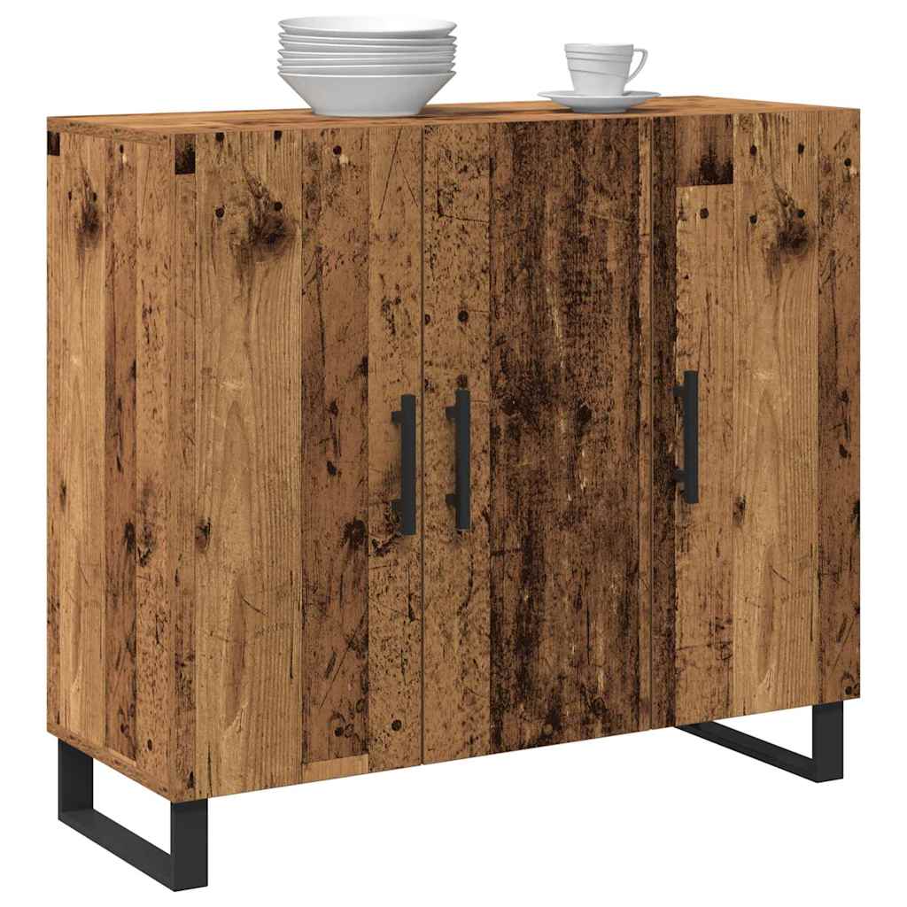 Reclaimed Wood Sideboard 90 x 34 x 80 cm Engineered Wood