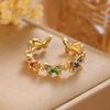 1Women's fashionable and unique butterfly ring with adjustable opening