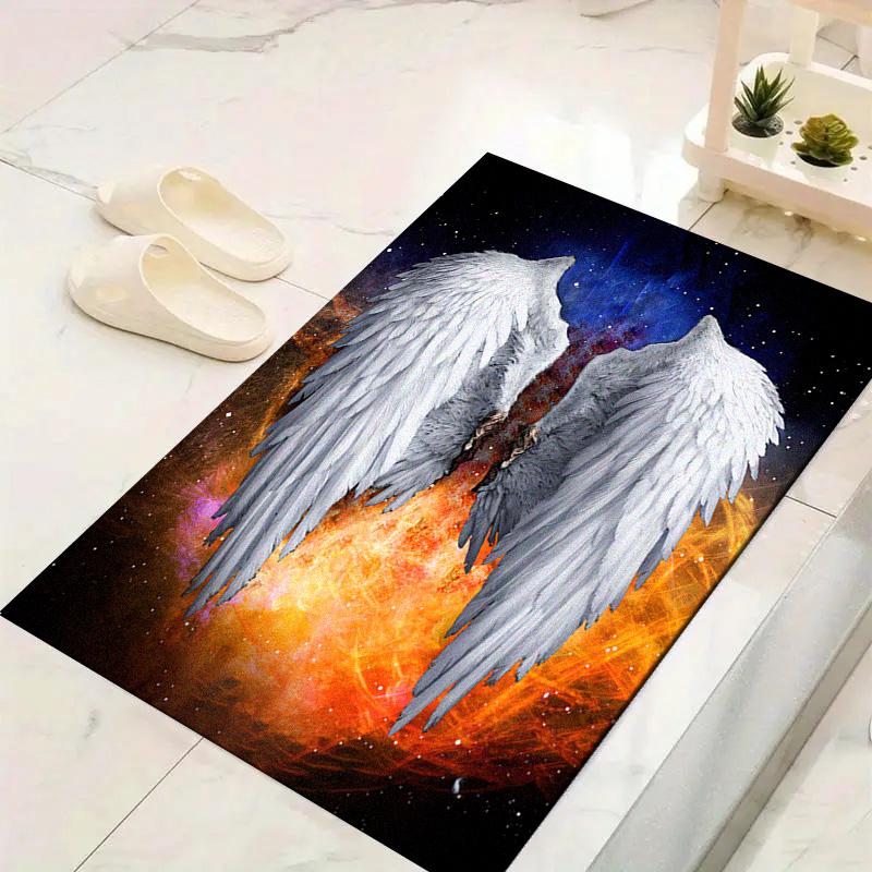 Angel Wings Carpet Rug for Living Room Bedroom Home Sofa Decoration,Kids play Non-slip Floor Mat