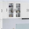 Wall Mounted Glass Cabinet LUCCA High Gloss White 80 X 31 X 80 Cm