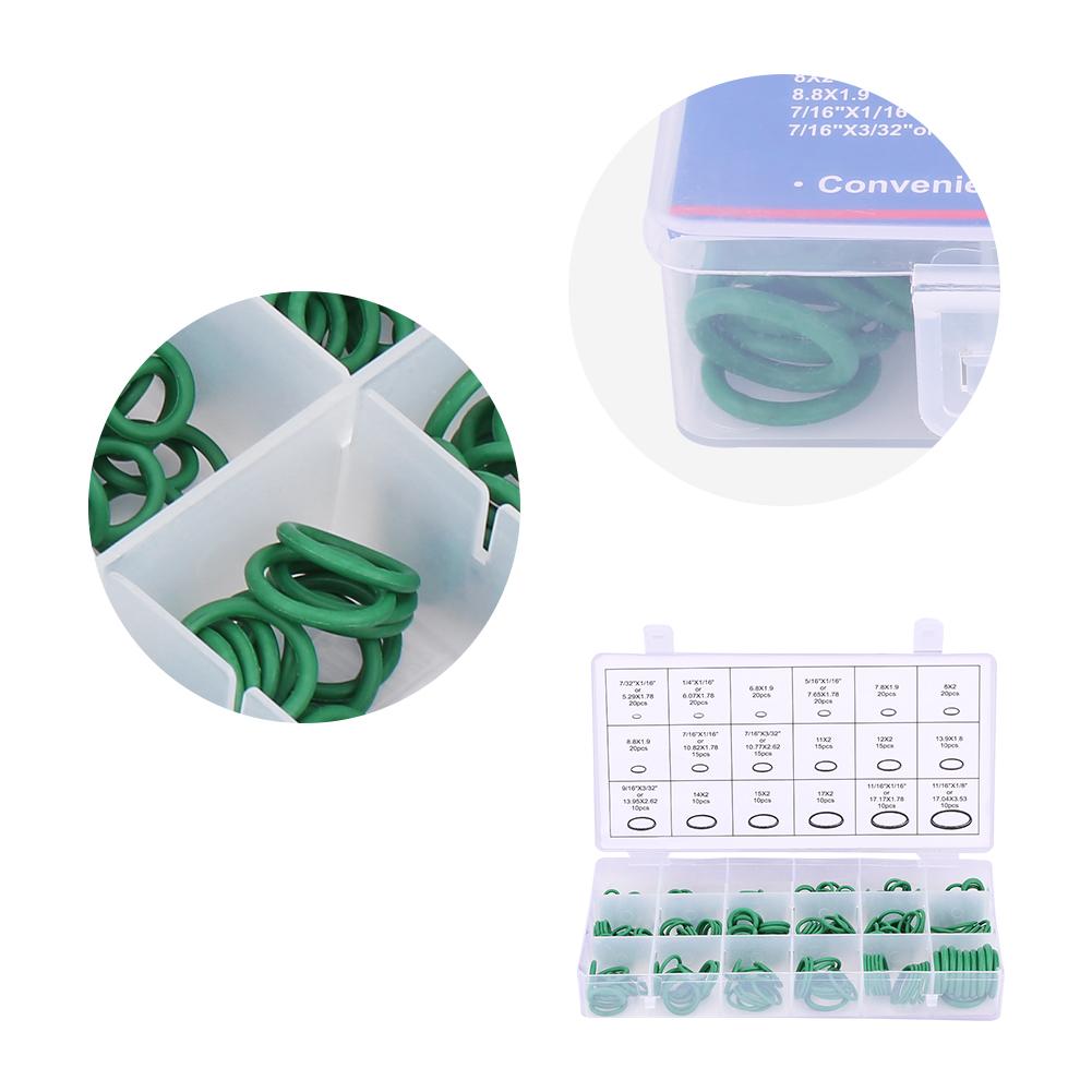270pcs Assorted Car Conditioning O Gasket Rubber Washer Purple