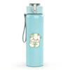 1PC Cute Sheep Repeat Pattern 750ml Color Plastic Sports Water Bottle Leakproof Flip Straw Lid Suitable for Sports Office Home Use