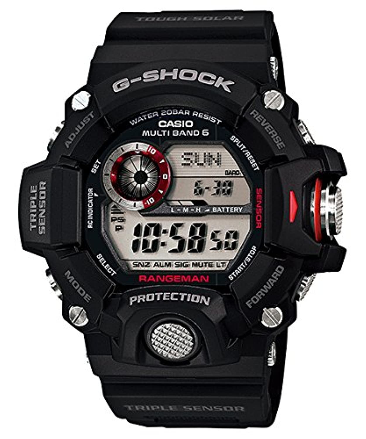 

CASIO Solar Watch Rangeman model as [Casio] G-SHOCK Radio-Controlled GW-9400-1DR (Same GW-9400J-1JF) [Imported Product]
