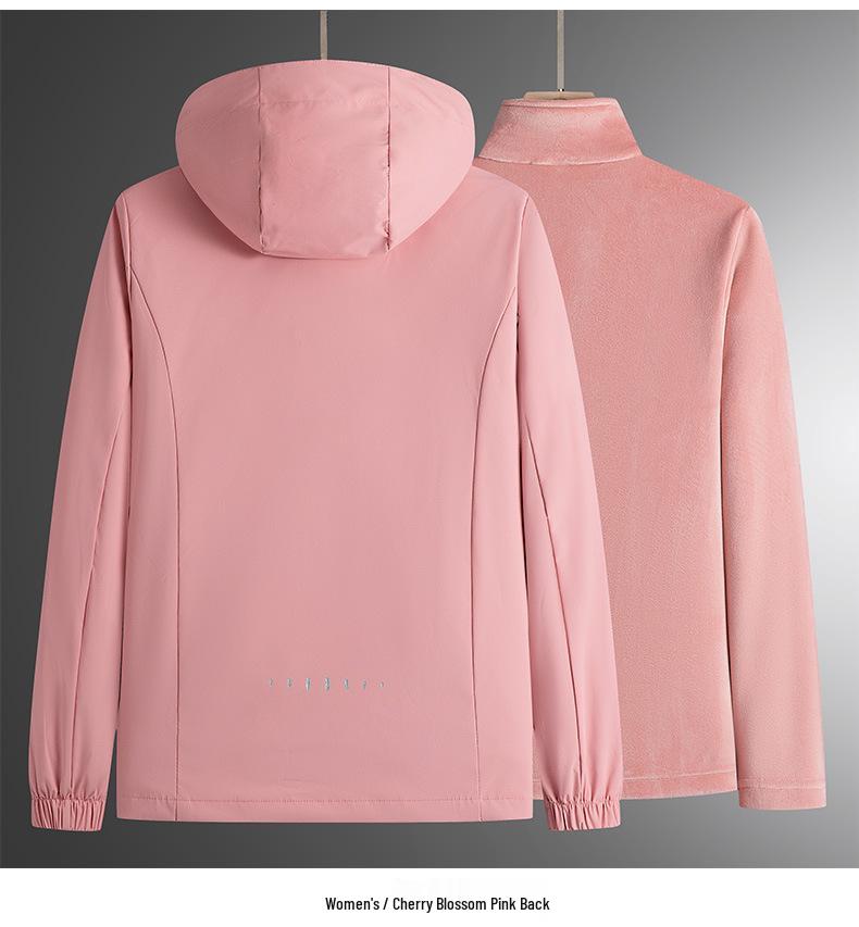 Outdoor Maple Leaf 3-in-1 Jacket: Detachable Camouflage Set with Fleece Lining, Waterproof, Ideal for Live Streaming Sales