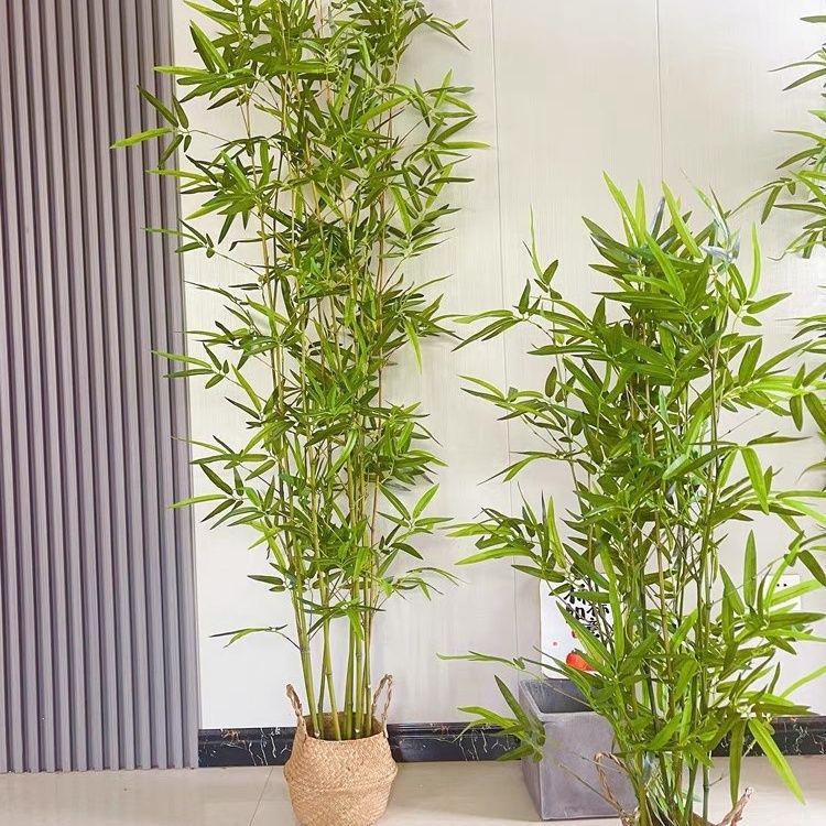 Indoor/Outdoor Fake Bamboo Partition Screen - Decorative Bamboo Bonsai Wall for Landscaping