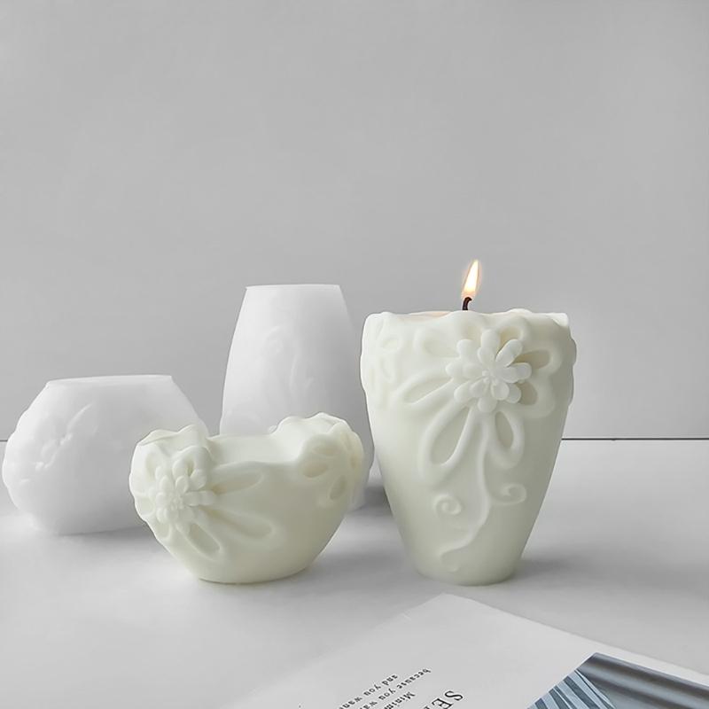 Silicone Soap Mold Silicone Candle Molds Hydrangea Flower Shape Clay Mould Silicone Soap Making Molds Silicone Texture