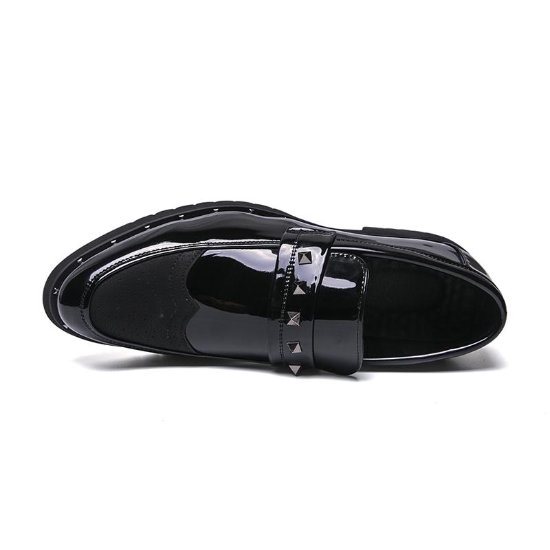 Men's Lacquer Leather Shoes 2026 Designer Fashion Style Work and Office 38-46 Outdoor Casual Street Trendy Loafers Slip on New