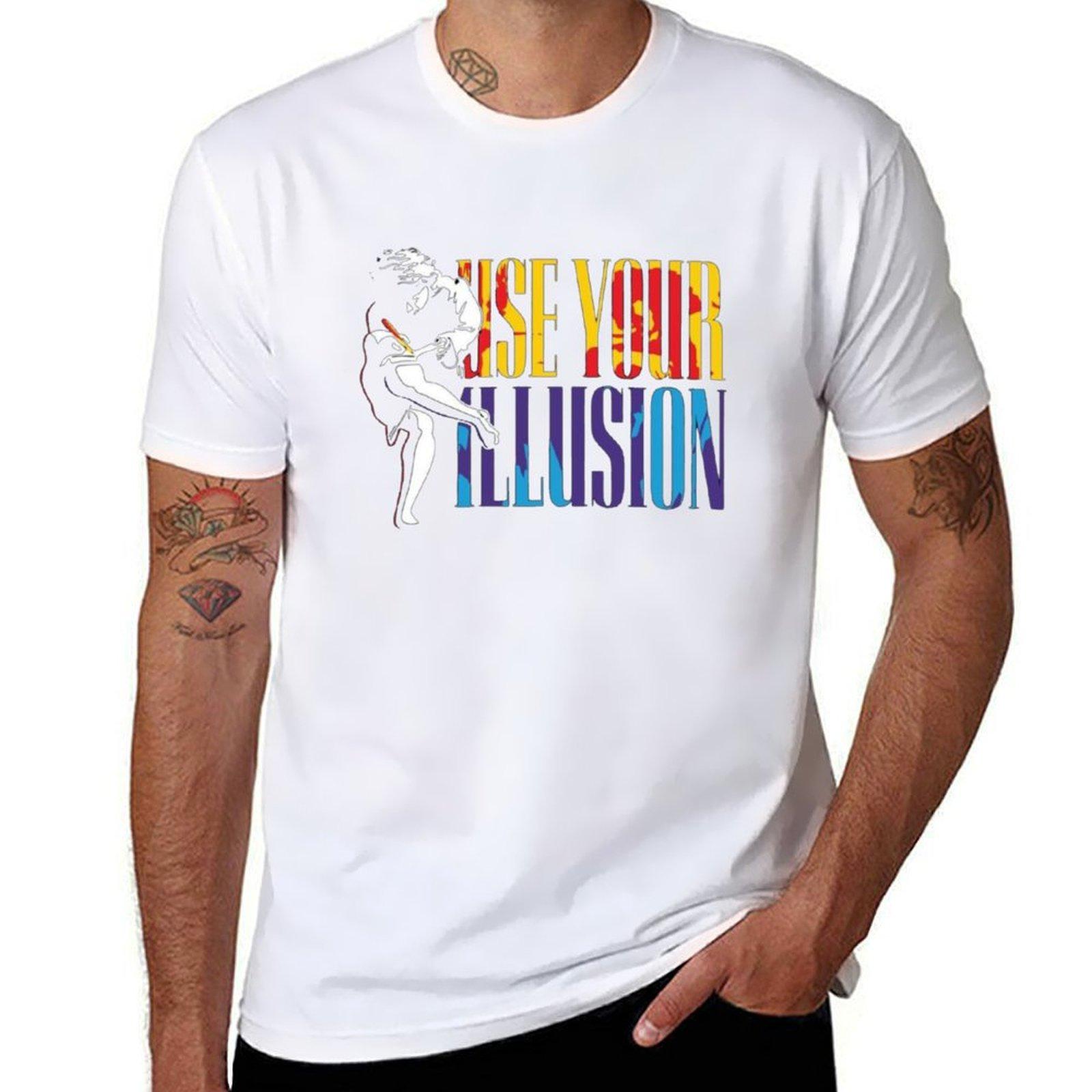 

Use Your Illusion T-Shirt quick drying anime Funny t-shirt sweat clothes for men S