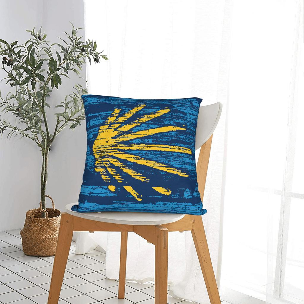 Camino De Santiago Square Pillow Case Shells The Way Film Cushion Covers Awesome Zippered Decor Pillowcover For Home 40*40Cm