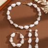 Retro special-shaped baroque pearl necklace, fashionable versatile irregular niche design sense, simple collarbone chain