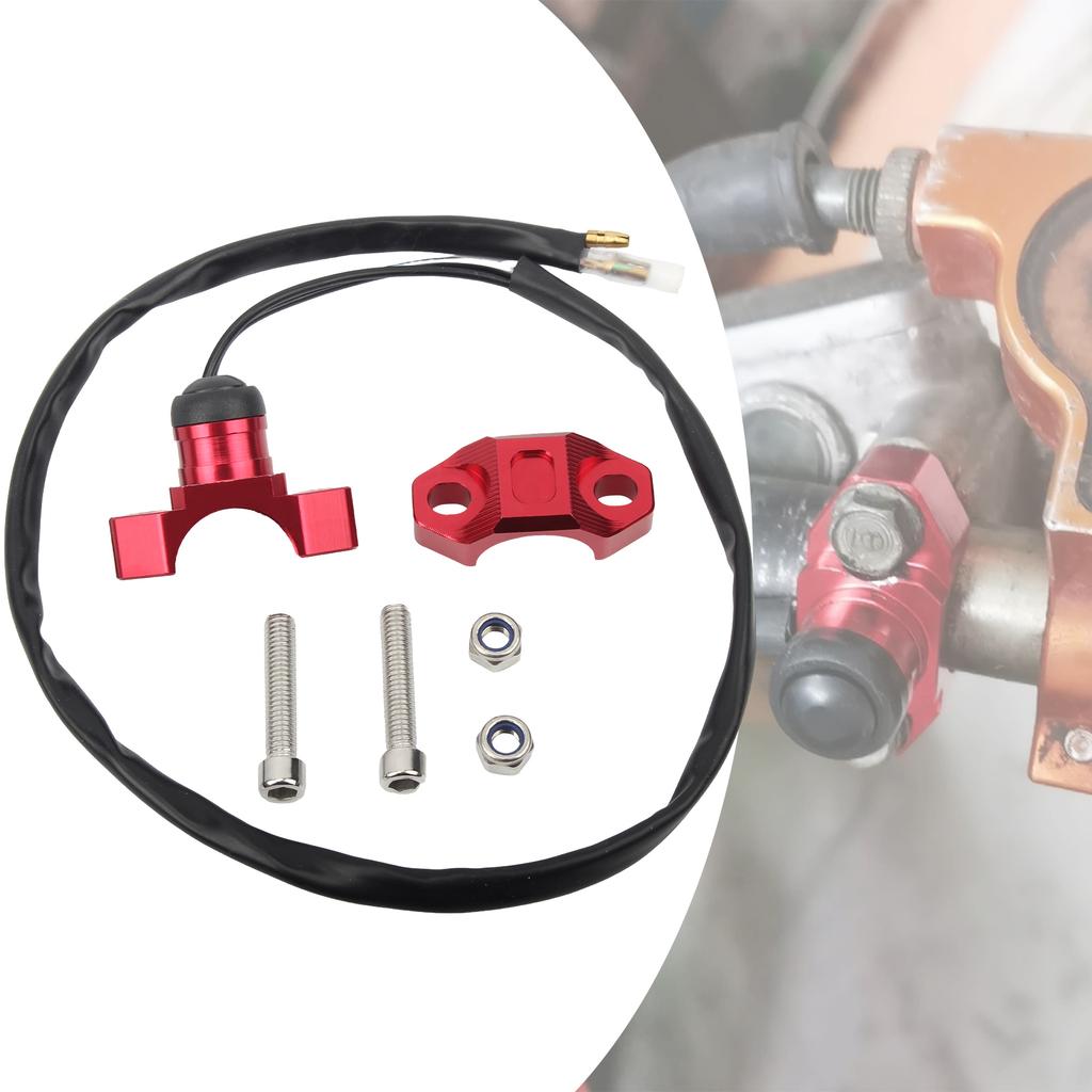 Motorcycle CNC Aluminum Engine Stop Start Kill Switch Momentary Push Button Switch For KTM ATV Dirt Bike Universal Accessories