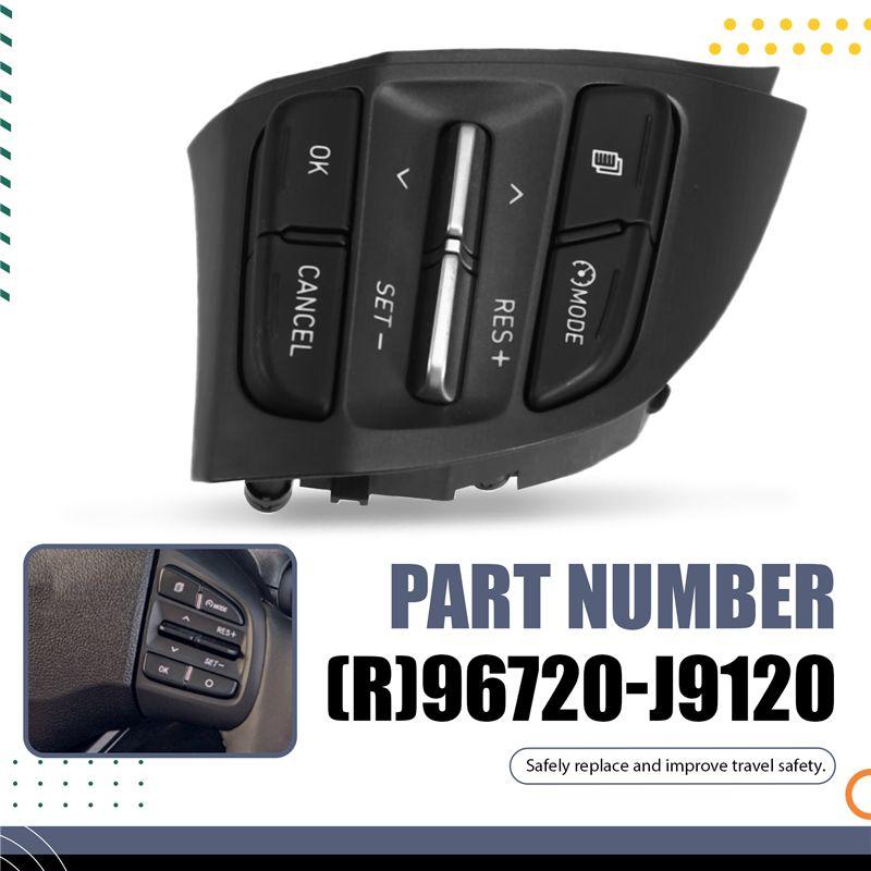 For I10 I30 Veloster Kona Steering Wheel Switch Button Radio Cruise Control Replacement Parts Right 96720-J9120