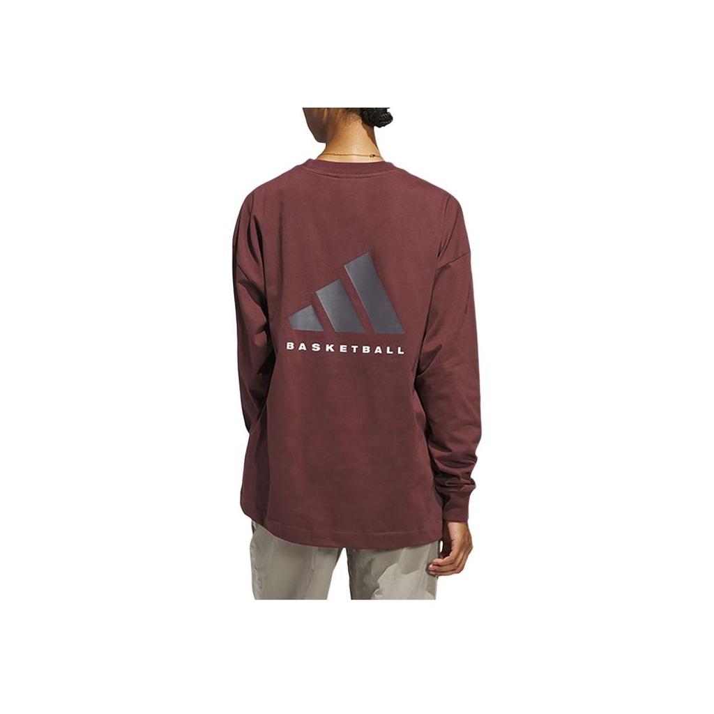adidas La Collezione 2025 Capitolo 02 Bb Maglietta Traspirante a Maniche Lunghe Unisex Top Aurora-Gemma-Rossa JD6131