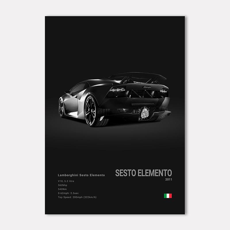 Famous Cars LP 640 Canvas Wall Art Print Poster Aventador URUS VENENO Decoration Mural Modern Home Decor Birthday Gift Unframed