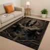 3D Dead God Anubis Pharaoh Ancient Egypt Cartoon Living Room Non-Slip Area Rug Carpet for Bedroom Playroom Sofa,Home Doormat