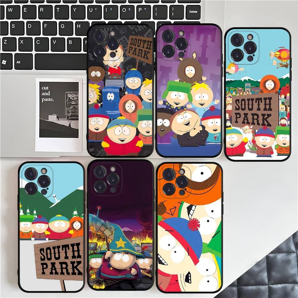 Funny S-South-Park Cute Phone Case For IPhone 17 16 Pro Max 15 14 13 12 11 Mini Plus Phone Cover