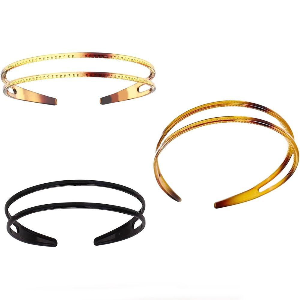 Wide Double Breasted Hairband Simple Hair Band for Travel and Daily Wear All Matching