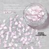 Heart Glitter Nail Art Glitter Flower Butterfly Mermaid Sequins DIY Nail Art Iridescent Prism Pink Cherry Blossom