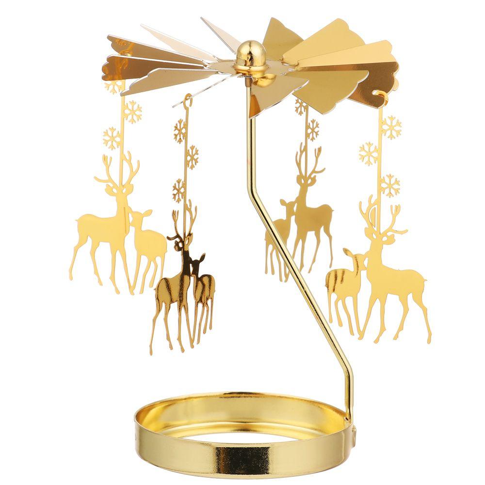 

Table Accessories Home Decoration Candle Holder Rotating Candle Stand Candlesticks Romantic Style 3