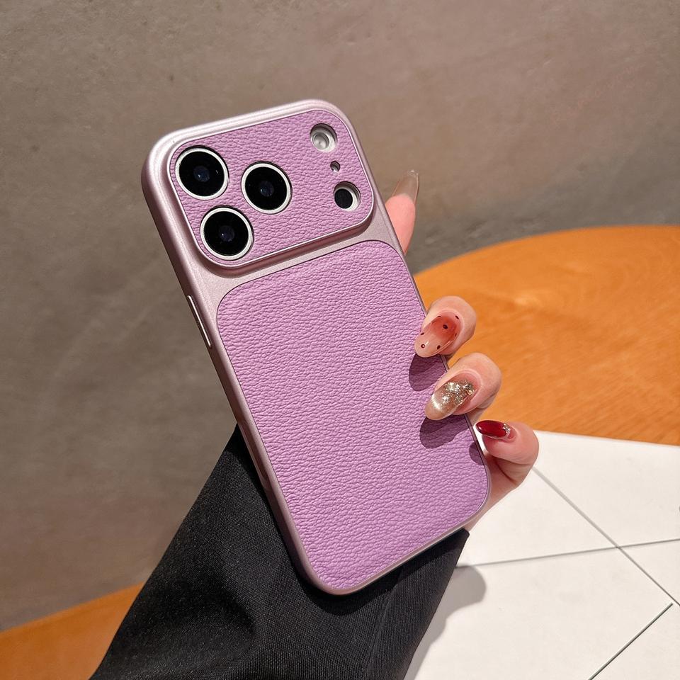 Official Big Window Leather Phone Case For iPhone 17 Air 13 14 15 16 17 Pro Max 16Pro 17Pro Shockproof Protector Cover