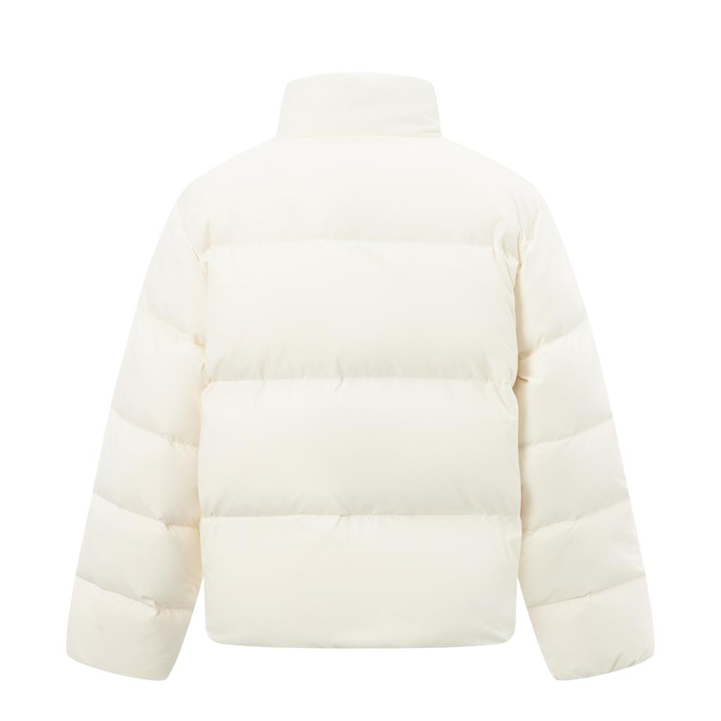 Li Ning Sports Lifestyle Series Stand Collar Logo Letter Down Jacket Women Outerwear AYMV236-1